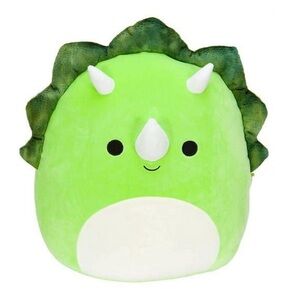 NWT Squishmallows Tristan The Green Triceratops Plush 8” Inch Soft Dinosaur